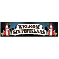 Sinterklaas decoratie spandoek buiten 2 meter   -