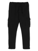 Paolo Pecora Kids pantalon en coton stretch à poches cargo - Noir