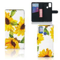 Hoesje voor Alcatel 1S (2021) Zonnebloemen