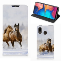 Samsung Galaxy A30 Hoesje maken Paarden - thumbnail