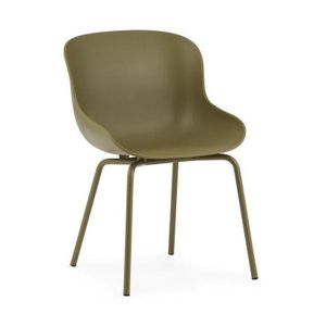 Normann Copenhagen Hyg eetkamerstoel staal Olive