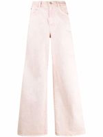 Stella McCartney jean ample à bandes logo - Rose