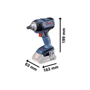 Bosch Professional GDS 18V-300 Solo 06019D8201 Accu-draaislagmoeraanzetter 300 Nm 18 V Li-ion Incl. koffer