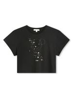 Chloé Kids t-shirt en coton biologique à clous - Noir - thumbnail