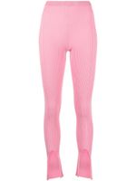 AERON legging en maille nervurée - Rose - thumbnail