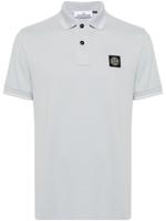 Stone Island Poloshirt met Compass-patch - Grijs