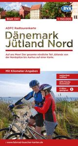 Fietskaart DK1 ADFC Radtourenkarte Dänemark Jütland Nord - Denemarken