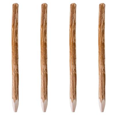 vidaXL Schuttingpalen met punt 4 st 150 cm hazelaarhout