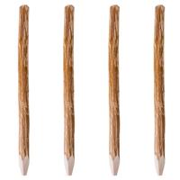 vidaXL Schuttingpalen met punt 4 st 150 cm hazelaarhout