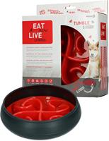 Eat Slow Live Longer Tumble Feeder Red