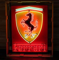 Ferrari Neon Verlichting - Met Achterplaat - 80 x 105 cm