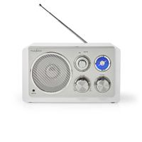 Nedis RDFM5110WT FM Radio Tafelmodel Wit/Zilver