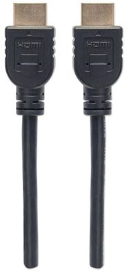 Manhattan 353939 HDMI-kabel HDMI Aansluitkabel HDMI-A-stekker, HDMI-A-stekker 2.00 m Zwart 4K UHD, UL gecertificeerd