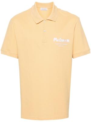 Alexander McQueen Piqué poloshirt - Geel
