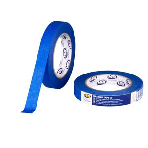 HPX Masking tape UV | Blauw | 19mm x 50m - MU1950 | 1 stuk MU1950