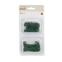 150x stuks kerstbalhaakjes/kerstboomhaakjes groen 4 en 7 cm