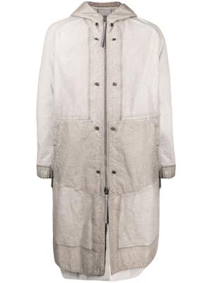 Boris Bidjan Saberi Parka met capuchon - Grijs