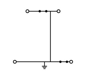 WAGO 870-507 Aardklem 2-etages 5 mm Spanveer Toewijzing: Terre Groen, Geel 50 stuk(s)