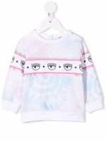 Chiara Ferragni Kids sweat à logo imprimé - Bleu - thumbnail