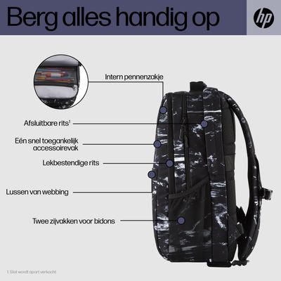 HP Campus XL Laptoprugzak Geschikt voor max. (laptop): 40,9 cm (16,1) Stone