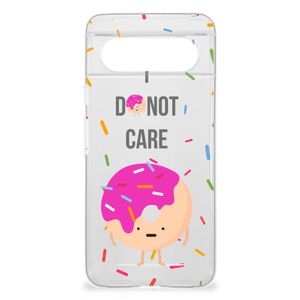 Google Pixel 8 Siliconen Case Donut Roze