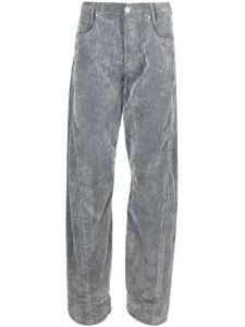 Trussardi jean droit à effet délavé - Gris