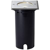 Brillant | Itch buiten grondspot 11x11cm RVS | 1x PAR51, GU10, 20W, geschikt voor reflectorlampen (niet meegeleverd)