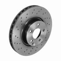 Remschijf COATED DISC LINE BREMBO, Remschijftype: Geperforeerd / Geventileerd, u.a. für Mercedes-Benz - thumbnail