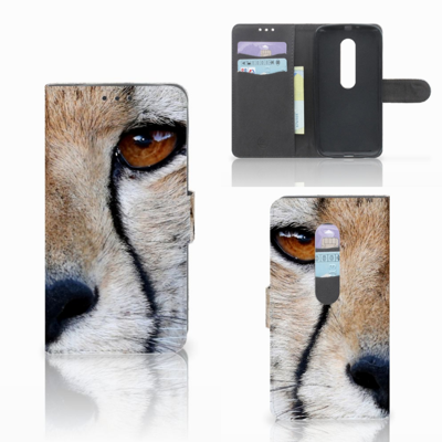 Motorola Moto G 3e Generatie Telefoonhoesje met Pasjes Cheetah