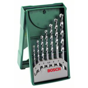 Bosch Accessories Promoline 2607019581 Steen-spiraalboorset 7-delig 3 mm, 4 mm, 5 mm, 5.5 mm, 6 mm, 7 mm, 8 mm Cilinderschacht 1 set(s)