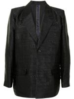 Doublet blazer à simple boutonnage - Noir