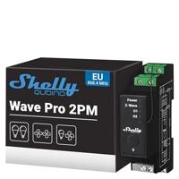 Shelly Wave Pro 2PM | Professionele Z-Wave Smart Switch met verbruiksmeter | Z-Wave (S800) | 2 kanalen 25 A | DIN-rail montage | domotica | iOS Android app
