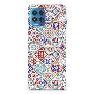 Motorola Moto G100 TPU Siliconen Hoesje Tiles Color