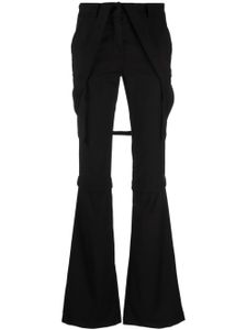 ANDREĀDAMO detachable-leg cargo trousers - Noir