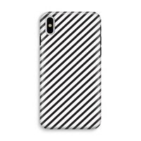 Strepen zwart-wit: iPhone XS Tough Case