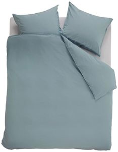 Ambiante Dekbedovertrek Uni Cotton Blue-2-persoons (200 x 200/220 cm)