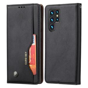 Samsung Galaxy S24 Ultra Card Set Series Wallet Case - Zwart