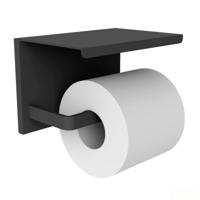 Toiletrolhouder Allibert Loft-Game Hangend Mat Zwart