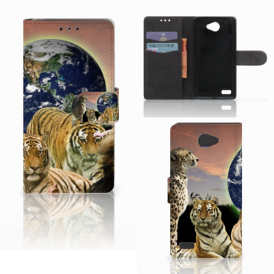 LG Bello 2 Telefoonhoesje met Pasjes Roofdieren