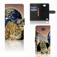 LG Bello 2 Telefoonhoesje met Pasjes Roofdieren