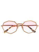 Marni Eyewear lunettes de soleil à monture géométrique - Rose - thumbnail