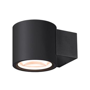 SLV Dim-to-warm muurspot Oculus zwart 1006307