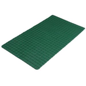 Badkamer/douche anti slip mat - rubber - voor op de vloer - donkergroen - 39 x 69 cm