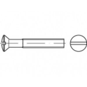 TOOLCRAFT TO-5361915 Bolverzonken schroeven M6 16 mm Sleuf RVS A4 200 stuk(s)