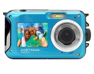 GoXtreme Reef Blue Digitale camera 24 Mpix Blauw Full-HD video-opname, Waterdicht tot 3 m, Onderwatercamera, Schokbestendig, Met ingebouwde flitser