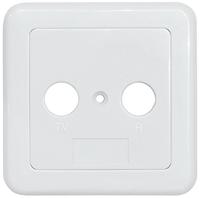 Axing TZU 2-10 BK-stopcontactafdekking, tweedelig, TV/R voor antennedoos BSD 4-xx, BSD 21-xx