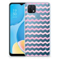 OPPO A15 TPU bumper Waves Roze - thumbnail