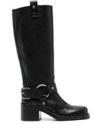 Ash bottes Scorpio 60 mm en cuir - Noir - thumbnail