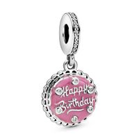 Pandora 798888C01 Hangbedel zilver Pink Birthday Cake