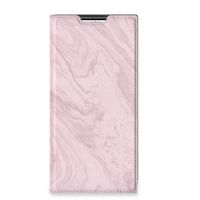 Samsung Galaxy S22 Ultra Standcase Marble Pink - Origineel Cadeau Vriendin